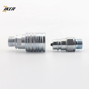 Raccords rapides hydrauliques pour tracteurs, type poussoir-tiroir, filetage NPT G 1/2'', 3/8'', 3/4'', taille 1/2 corps - Product Image 5