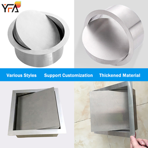Square Stainless Steel Trash Can With Swing Lid Embedded <strong>Cover</strong> Desktop Trash Can Kitchen Counter Top Waste <strong>Bin</strong> <strong>Covers</strong> - Product Image 6