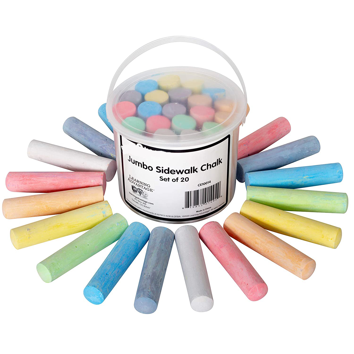 Best Big Size Outdoor Wall Art Drawing Dustless Washable Sidewalk Jumbo Chalk Set For Kids Gift