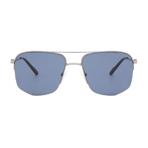 <b>Pilot</b> Sunglasses Rectangle Full Rim Polarized Blue Lenses 100% UV Protection Unisex Adult Outdoor Use - Product Image 6
