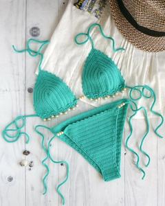 Handmade Happiness Beaded <b>Bikini</b> Crochet Swimsuit - Crochet <b>Bikini</b> <b>Set</b> - Product Image 1