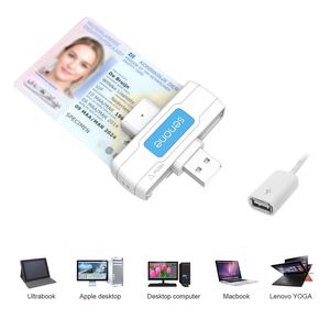 Lecteur de cartes <span class=keywords><strong>d</strong></span>'identité USB pliable intelligent avec compatibilité carte bancaire ATM et prise en charge ISO 7816 pour banques, e-gouvernement et hôtels. - Product Image 2