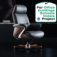 Fauteuil de bureau de direction en cuir de luxe italien, grand fauteuil en cuir de vachette, confortable, pivotant et réglable en hauteur, fauteuil d'ordinateur