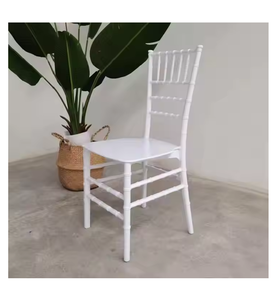 Chaise de mariage écologique en plastique d'usine pour événements Chaise Tiffany Chivari en polypropylène polycarbonate à bas prix pour villas - Product Image 1