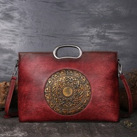 FSV41 Offre spéciale de sac à bandoulière en cuir véritable vintage sac à bandoulière pour femmes sac à main en cuir véritable fourre-tout vintage vierge