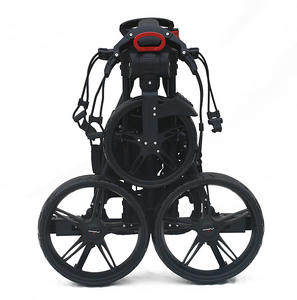 Chariot de golf pliable universel léger à quatre roues chariot de parcours extérieur avec roue de voiture pour sac de golf voiture - Product Image 5