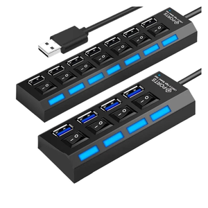 Hub USB-C 3.0 d'occasion à 10 ports avec prise Mini et prise Micro SD, prise en charge du transfert de données et de la charge haute vitesse 5 Gbit/s - Product Image 1