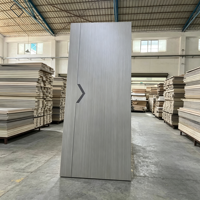 Plaque de porte en mélamine HDF MDF préfinie, résistante à l'humidité, pour portes intérieures, stock direct usine