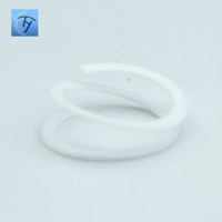 Custom Bore Axial Positioning Low Friction Chemical Resistant PTFE Auger Coiled Snap Ring Spiral Retaining Ring Shaft Seal