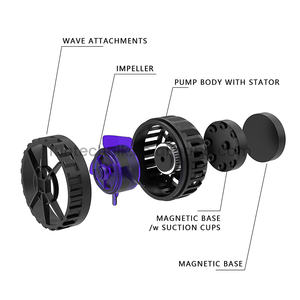 ZKSJ Slim <span class=keywords><strong>Pro</strong></span> Bluetooth App Control DC Water Wave Maker Pompe pour réservoirs d'aquarium d'eau salée et d'eau douce - Product Image 2
