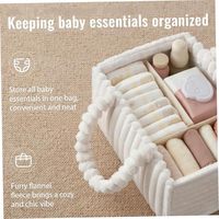 Organisateur de couches pour bébé, élégant, portable, avec séparateurs amovibles, en polyester doux, résistant à l'eau, grande capacité, ouverture supérieure
