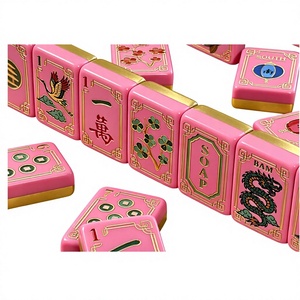 ไพ่มาจองอเมริกันสองชั้นคุณภาพสูง หรูหรา ทำจากอะคริลิก ลายจีน สี UV สำหรับ 4 ผู้เล่น เหมาะสำหรับคลับ ความบันเทิง <span class=keywords><strong>วัน</strong></span><span class=keywords><strong>อาทิตย์</strong></span> - Product Image 2