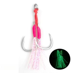 Vente en gros au <span class=keywords><strong>meilleur</strong></span> prix crochet de gabarit double d'assistance à la pêche 10 #-15 # hameçons de gabarit en métal pour la pêche en mer et en rivière pour les espèces de bar et de <span class=keywords><strong>truite</strong></span> - Product Image 1