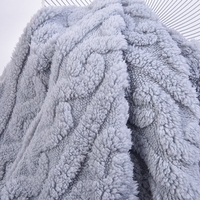 Shaoxing – tissu en fausse fourrure de Sherpa en Polyester, tissu en fausse fourrure d'agneau, 100% Polyester