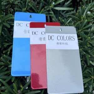 Revêtement en poudre thermofissile <span class=keywords><strong>brillant</strong></span> effet métallique réfléchissant bleu argenté scintillant pour étagères de supermarché et jantes de roues - Product Image 2