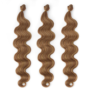 Extensions de cheveux synthétiques à tresser, ondulées, ombrées blondes, en fibres premium super douces et lisses, 26 pouces - Product Image 6