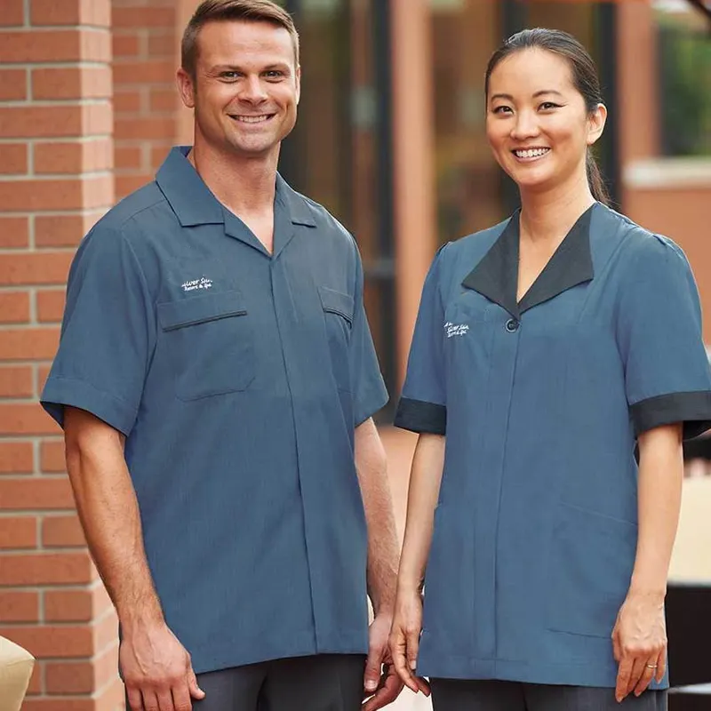 Haushälterin Mitarbeiter Hotel Arbeitskleidung Housekeeping Uniform Kleid