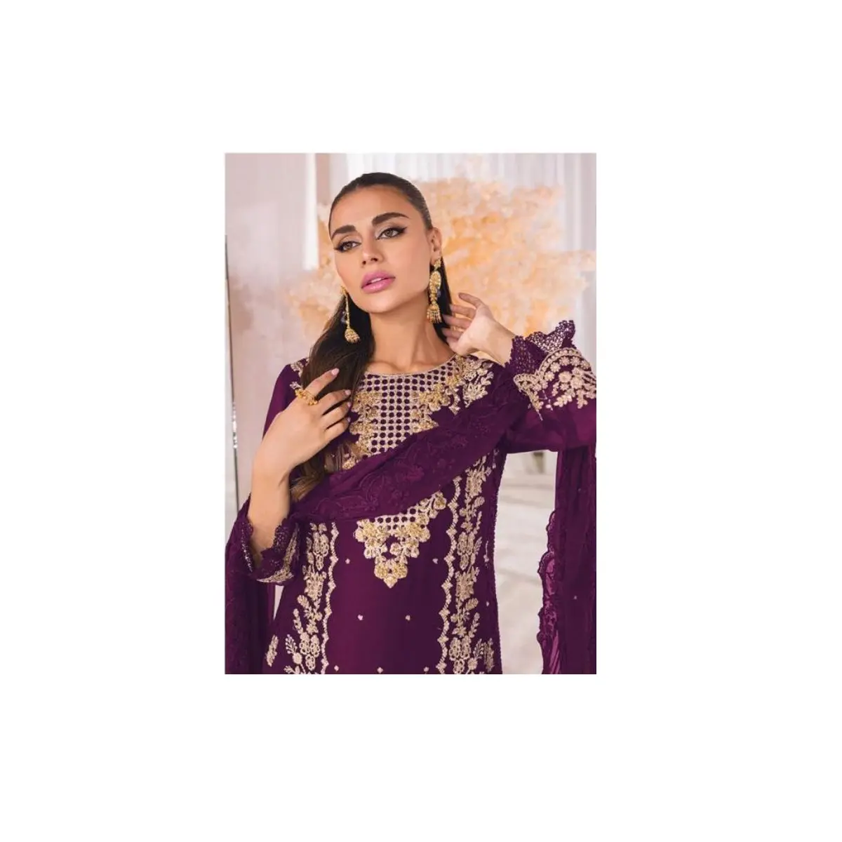 Pakistani Indian Women Ready Made Salwar Kameez Stylish Fashion Elegant Pakistani Dress from Indian Exporter