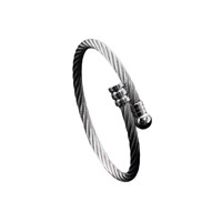 Ensemble de bijoux pour homme Trap Style Supply : Collier pendentif en acier inoxydable et bracelet élastique à ouverture, design bouddhiste, coffret cadeau