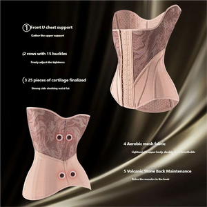 Nouvelle ceinture de maintien en maille pour le ventre, soutien post-partum, amincissante, sculptante, avec soutien des hanches et correcteur de posture pour femmes - Product Image 4