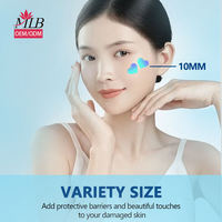 Patch anti-acné hydrocolloïde personnalisé en forme de cœur, patch transparent miracle pour couvrir les boutons et les imperfections