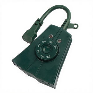 Temporizador Fotocélula para Exteriores Resistente a la Intemperie Linsheng de 15 A con <span class=keywords><strong>Sensor</strong></span> de Luz Fotocélula para Luces de Navidad - Product Image 1