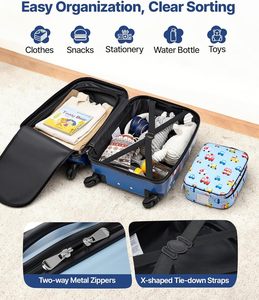 Juego <span class=keywords><strong>de</strong></span> Maletas para Niños, Maleta Rígida <span class=keywords><strong>de</strong></span> 18 Pulgadas con Mochila, Juego <span class=keywords><strong>de</strong></span> Maletas <span class=keywords><strong>de</strong></span> Viaje para Niños, Regalo <span class=keywords><strong>de</strong></span> Cumpleaños o Vacaciones para Niñas y Niños - Product Image 3