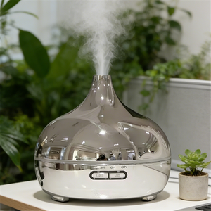 Difusor ultrasónico de Arom Chapado en plata, humidificador de aire, difusor de aceite esencial, Control remoto, difusor de fragancia para el hogar - Product Image 2