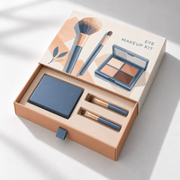 Boîte à cosmétiques coulissante de luxe, emballage haut de gamme personnalisé imprimé pour fards à paupières, carton rigide imperméable