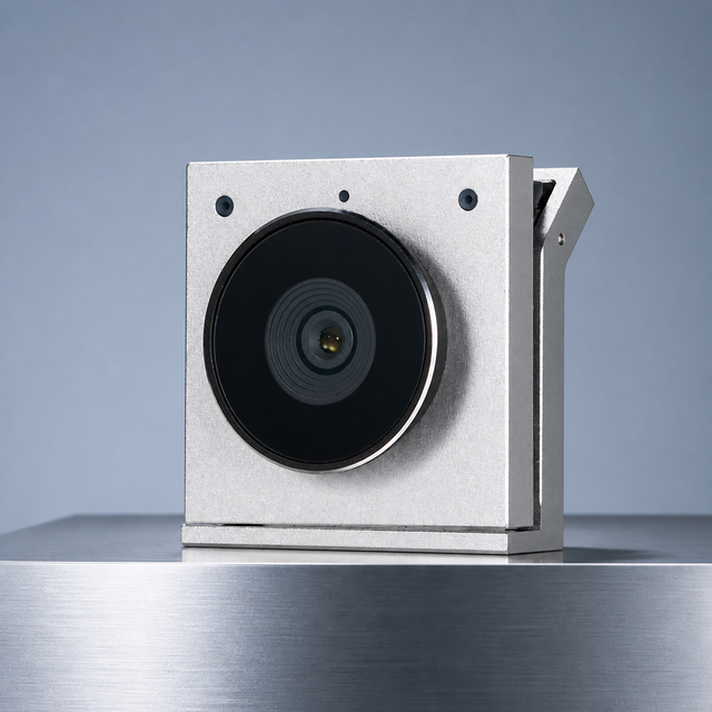 TrackMe Cube Clip-Mount Desktop Camera WebCam 4K 65 Wide Angle for Computer Video Calls Remote Meetings and Office Use
