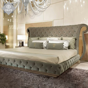 Letti di Lusso Moderni per Camera da <span class=keywords><strong>Letto</strong></span> in Ecopelle con Testiera Trapuntata a Bottoni, Stile Morbido e Elegante, Misure Queen e King - Product Image 6