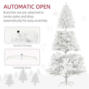 DB 6ft Premium Árbol de Navidad preiluminado Aguja de pino de alta calidad Árbol artificial Metal Moderno para uso en vacaciones en el hogar Disponible 5M - Product Image 5