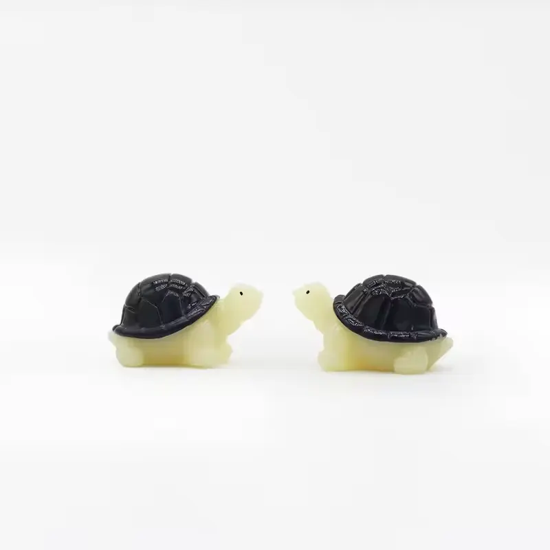 Hot Selling Micro Landscape Mini Turtle Resin Crafts Cute Small House Garden Desktop Fish Tank Ornaments Wholesale