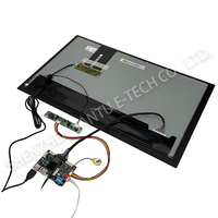Écran LCD IPS tactile capacitif BOE 13,3-32 pouces FHD 1920x1080 avec carte Linux intégrée pour affichage dynamique, luminosité 1500 nits