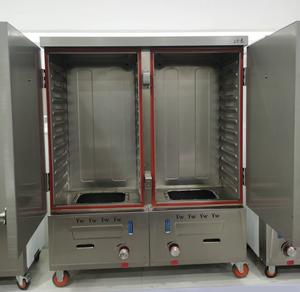 Armoire de cuisson vapeur industrielle à double porte, 24 plateaux, grande capacité, à <span class=keywords><strong>gaz</strong></span>, pour riz, directement de l'usine, pour hôtels en Asie du Sud-Est - Product Image 4