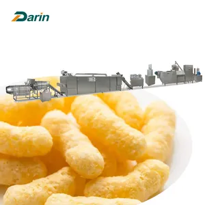 Mesin makanan ringan ekstruder gembung jagung kecil mesin makanan ringan jalur produksi cincin jagung mesin pembuat makanan ringan