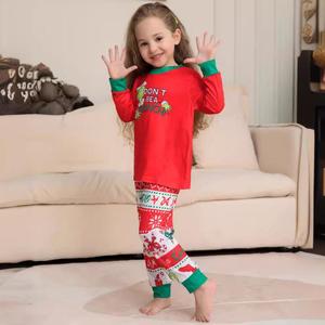 <span class=keywords><strong>Pyjama</strong></span> de Noël pour femme grande taille, motif <span class=keywords><strong>Grinch</strong></span>, taille élastique, en tricot avec logo frontal, collection Famille - Product Image 2