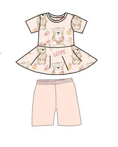 Qingli OEM Set Estivo per Bambini in Due Pezzi, Ultimo Design, Stampe Personalizzate, Abbigliamento per Bambine, Senza Dazi Doganali - Product Image 5