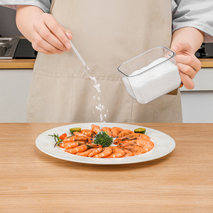 <b>Spice</b> Container Wall Mounted No Drilling Required Dustproof Moisture Proof Salt Sugar <b>Jar</b> M Size Solid Seasonings Storage - Product Image 3