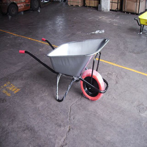 WB6404 عربة ثقيلة مع حمولة ، 85L ، بناء حديقة بعجلات هوائية 8 بوصة - Product Image 4