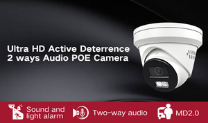 US Local 5MP IP POE Turret <b>Camera</b> Support Human Vehicle Detection Two Way Audio Built in SD Card Slot Max 512GB IP67 WDR H265+ - Product Image 6