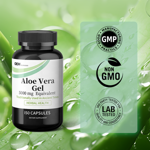 Cápsulas de Aloe Vera Natural de Marca Privada OEM, Promueven la Digestión, Cápsulas de Extracto de Aloe Vera Detox, Cápsulas de Aloe Vera - Product Image 3