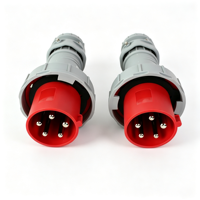 Prise industrielle mâle FCONNR IEC 63A 5 broches, étanche IP67, connecteur d'alimentation CEE (3P+N+E)