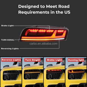 DK Motion nouvelle vente directe d'usine barre rouge LED feux arrière pour <span class=keywords><strong>Audi</strong></span> <span class=keywords><strong>R8</strong></span> 2008-2016 ABS étanche feux arrière de voiture - Product Image 5