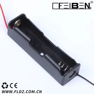 18650 pin chủ Trường hợp với pins với dây 1 cell 3.7V Pin Lithium hộp