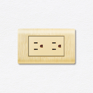 مقبس كهربائي أمريكي قياسي ذهبي اللون 16 أمبير بـ 6 أسنان للمنزل والمكتب - Product Image 6