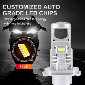 Ampoule de phare LED pour moto H4 HS1 9003, 35W 3000LM, avec lentille, lampe de moto OEM personnalisée pour Harley Davidson Honda <span class=keywords><strong>Yamaha</strong></span> - Product Image 4