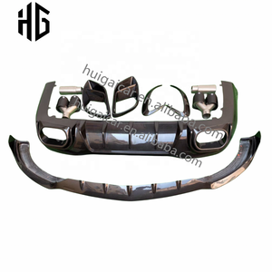 Kit de corps de lèvre avant en Fiber de carbone de Style soutiens-gorge pour <span class=keywords><strong>MB</strong></span> <span class=keywords><strong>AMG</strong></span> GT63 mise à niveau vers B style aileron arrière ailes diffuseur pièces automobiles - Product Image 6