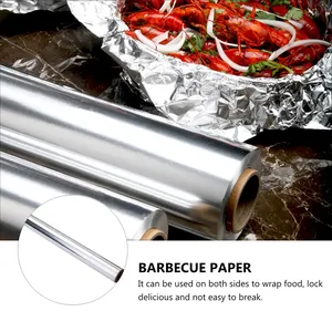 Feuille d'aluminium pour barbecue Papier antiadhésif pour barbecue Feuille d'aluminium pour barbecue Accessoires de cuisine pour four