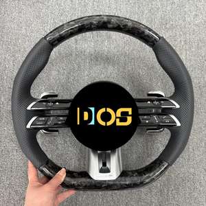 Volant en fibre de carbone personnalisé avec LED pour Mercedes-Benz 2015-2021 W205 C300 E260 E300 S400 G350 GLA <span class=keywords><strong>43</strong></span> GT <span class=keywords><strong>AMG</strong></span> GLB <span class=keywords><strong>GLC</strong></span> SL - Product Image 4